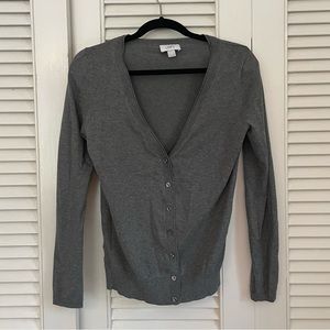 Ann Taylor LOFT Gray Cardigan S